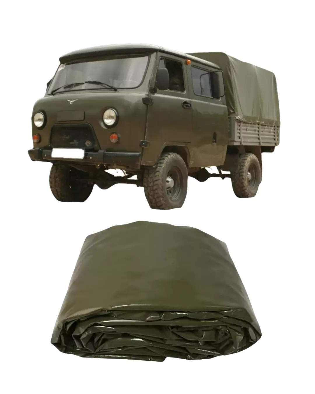 Тент 39094 (одностор.) н/о (500 гр.) зелен