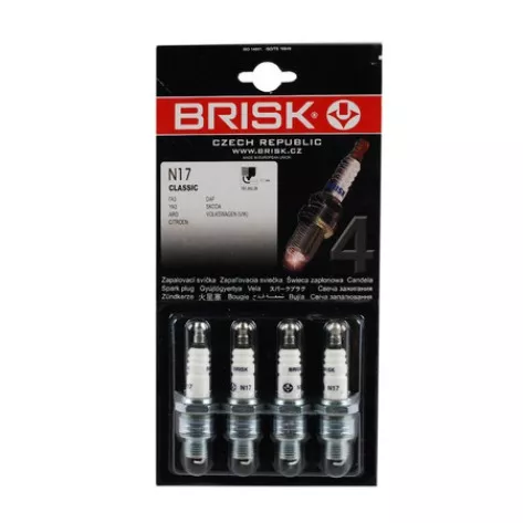 Свеча N17 — C Brisk дв.402,421(4 шт) (короткая резьба) ключ 21